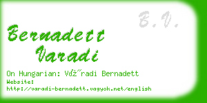 bernadett varadi business card
